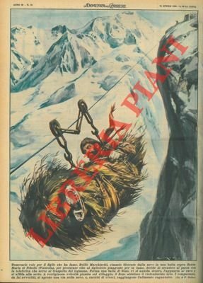 Uomo rimasto bloccato in una baita, per procurare cibo al …