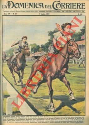 Scherzosa gara al galoppo tra la Regina Elisabetta d'Inghilterra, la …