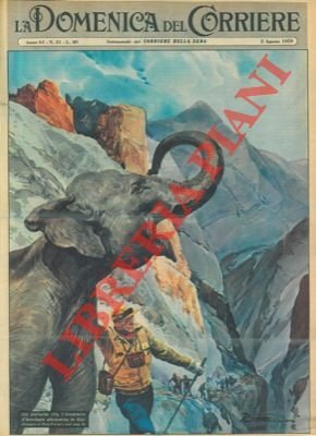 Un elefante rifà l'itinerario di Annibale attraverso le Alpi.