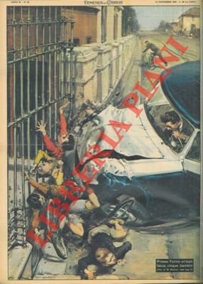 Auto falcia cinque bambini; vicino a Torino.