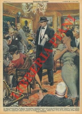 Signore con smoking e soprabito da sera rapina una gioielleria.