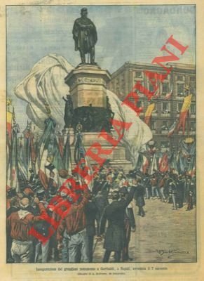 A Napoli inaugurazione del monumento a Garibaldi.