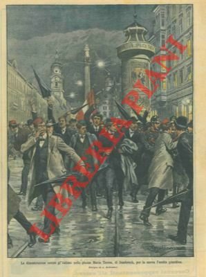 Dimostrazione contro gli italiani, a Innsbruck, per la nuova Facoltà …