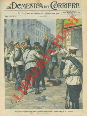 Alla vigilia dell'apertura della Duma, i cosacchi perquisiscono i passanti lungo le vie.