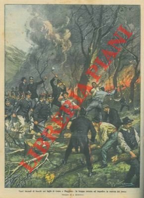 La truppa intenta ad impedire la marcia del fuoco di …