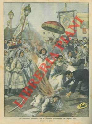 Veli di giovinette processionanti pigliano fuoco.