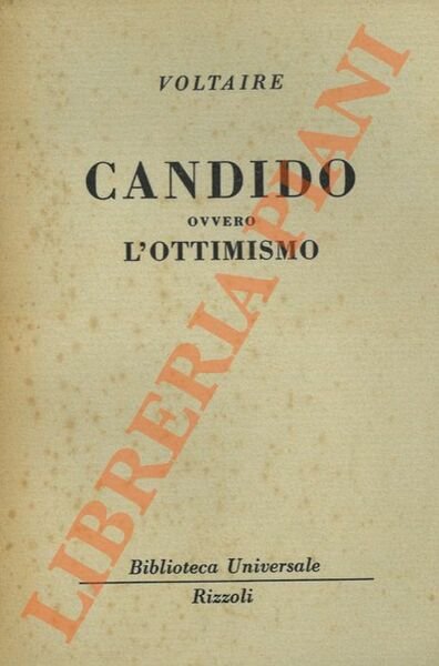 Candido ovvero l'ottimismo.