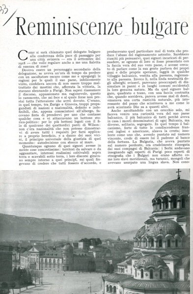 Reminiscenze bulgare.