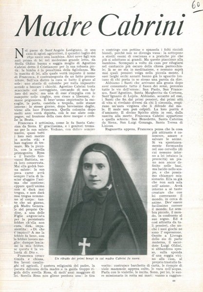 Madre Cabrini.