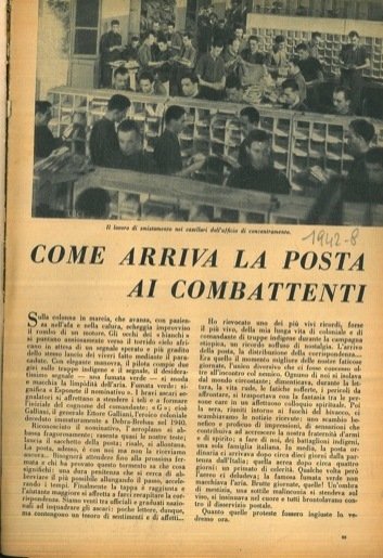 Come arriva la posta ai combattenti.