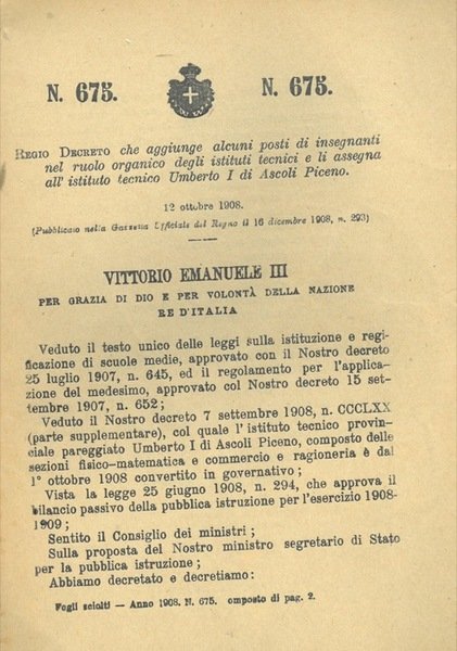 che aggiunge alcuni posti di insegnanti nel ruolo organico degli …
