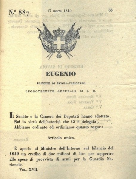 con cui si decide l'apertura di un credito di due …