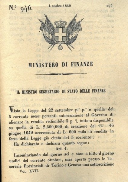 con cui si apre una sottoscrizione per l'acquisto di una …
