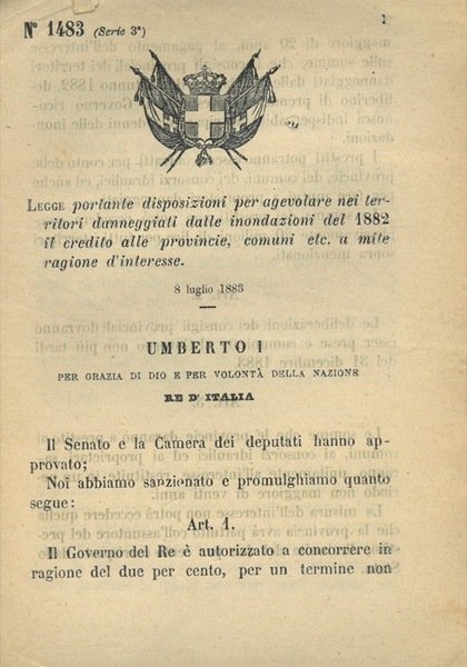 portante disposizioni per agevolare nei territori danneggiati dalle inondazioni del …