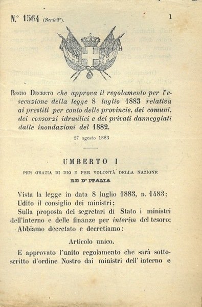 che approva il regolamento per l'esecuzione della legge relativa ai …