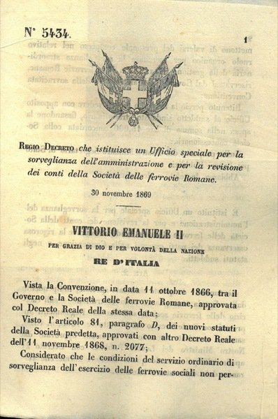 che istituisce un Ufficio speciale per la sorveglianza dell'amministrazione e …