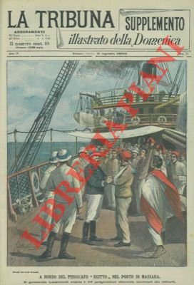 A bordo del piroscafo "Egitto" nel porto di Massaua. Il …