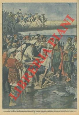 A bordo della "Renown", il Principe di Galles sottoposto alla …