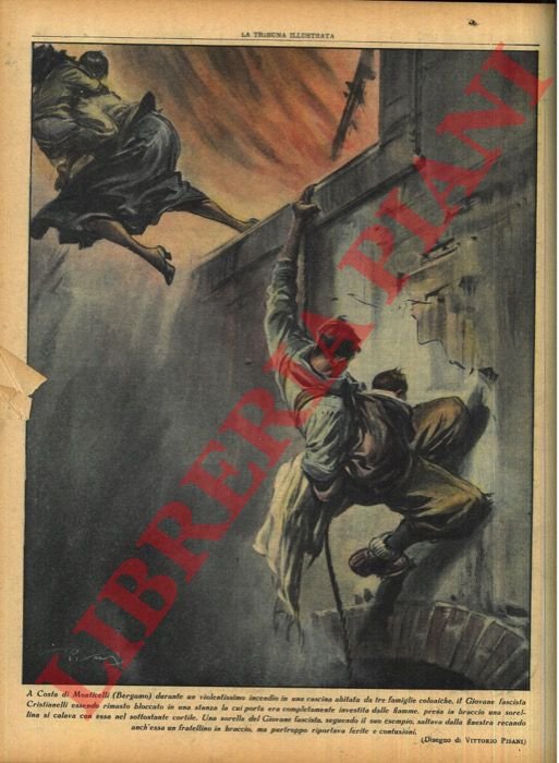 A Costa di Monticelli (Bergamo) durante un violentissimo incendio in … | Immagine Gallery 3