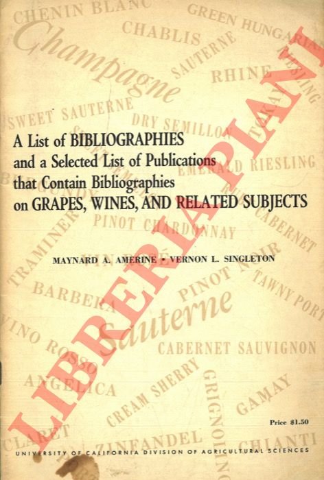 A list of bibliographies and selected list of publications that …