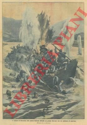 A oriente di Rovereto una nostra batteria affonda un barcone …