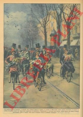 A Parigi, un allegra coppia di sposi si é recata …