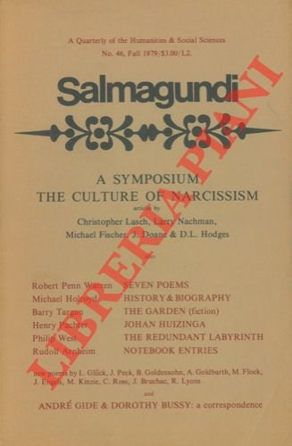 A symposium, The culture of narcisism. Salmagundi. A quarterly of …
