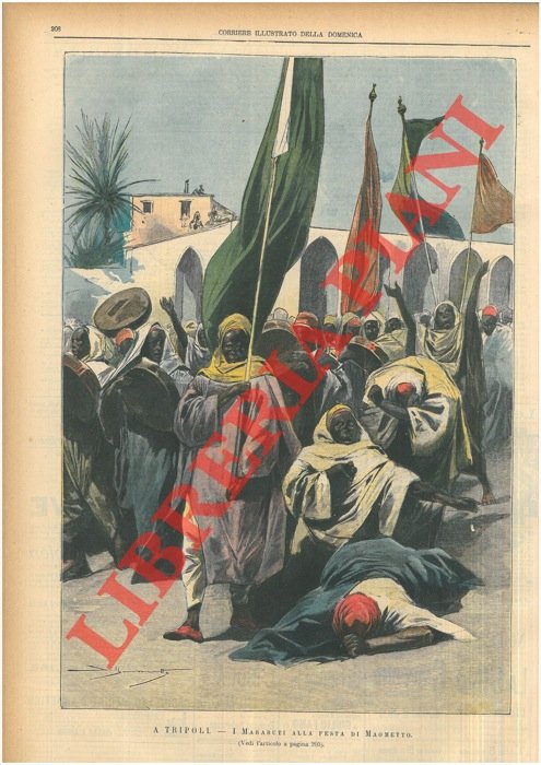 A Tripoli. I Marabuti alla festa di Maometto.