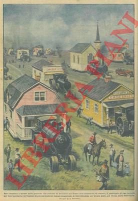 Abtitanti di Ochiltree nel Texas, trasportano la loro cittadina servendosi …