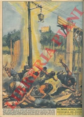 Ad Asti nove operai stanno spingendo una gru montata su … | Immagine Gallery 3