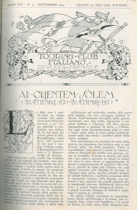 Ad orientem solem (20 settembre 1870 - 20 settembre 1915).