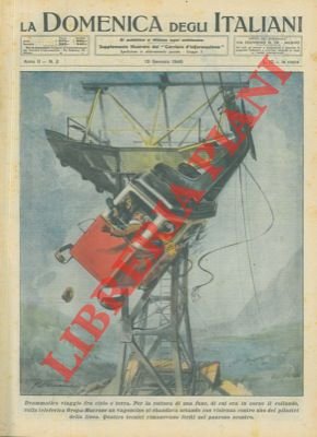 Ad Oropa, su una teleferica durante il collaudo di una …