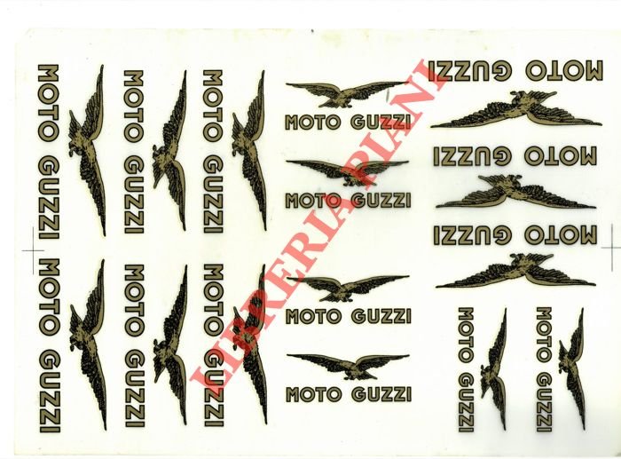 Adesivi originali Moto Guzzi.