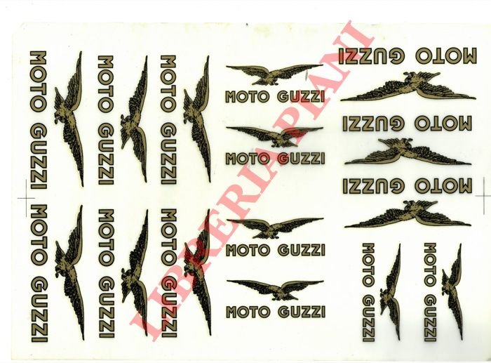Adesivi originali Moto Guzzi.