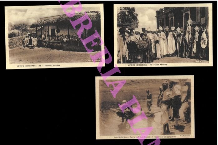 Africa Orientale. Clero abissino - Tribunale abissino - Somalia Italiana. …