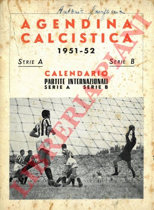 Agendina calcistica 1951-52.