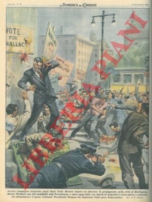 Aggredito con lancio di pomodori mentre teneva un discorso di …