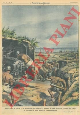 Al momento dell'allarme i soldati di una batteria escono dai …