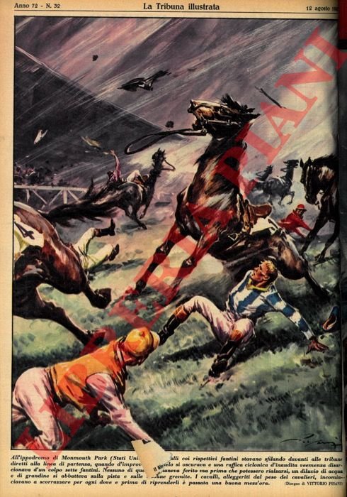 All'ippodromo di Monmouth Park (Stati Uniti) otto cavalli coi rispettivi …