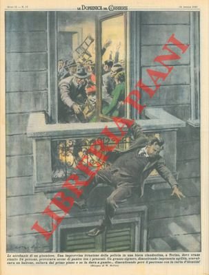 All'irruzione della polizia in una bisca clandestina, un grasso signore …