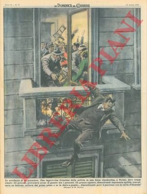 All'irruzione della polizia in una bisca clandestina, un grasso signore …