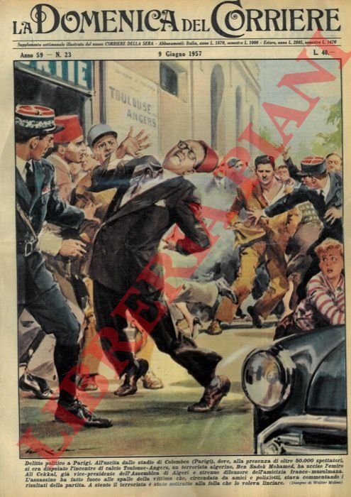 All'uscita dallo stadio di Colombes (Parigi), un terrorista algerino uccide …