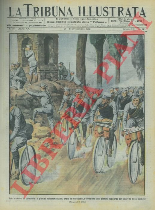 Alle manovre di cavalleria: i giovani volontari ciclisti, arditi ed …