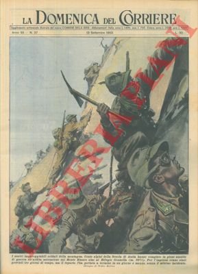 Alpini della Scuola d'Aosta in pieno assetto di guerra, raggiungono …