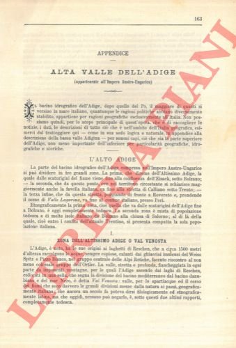 Alta Valle dell'Adige (appartenente all'Impero Austro-Ungarico).