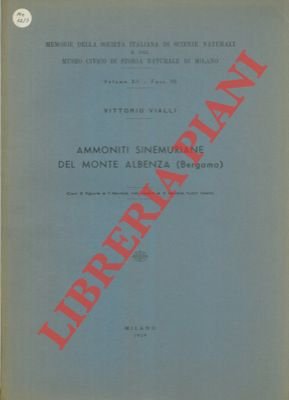 Ammoniti sinemuriane del Monte Albenza (Bergamo).
