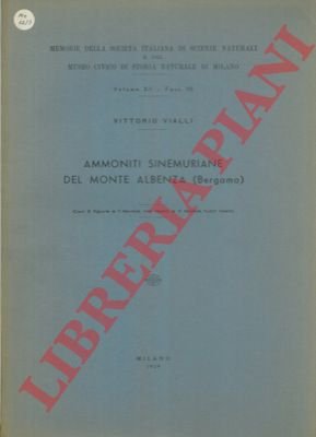Ammoniti sinemuriane del Monte Albenza (Bergamo).