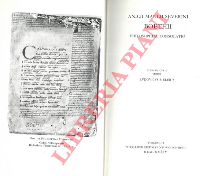 Anici Manlii Severini Boethii. Philosophiae consolatio.