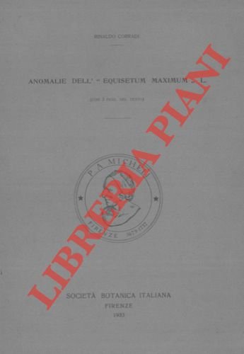 Anomalie dell' Equisetum maximum L.