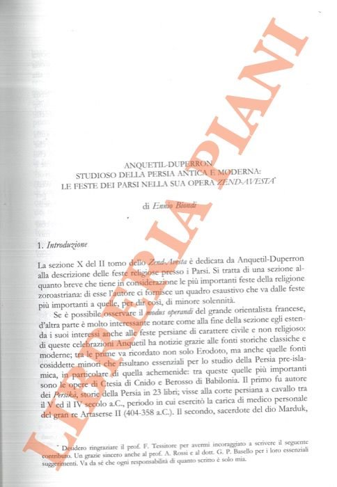 Anquetil-Duperron studioso della Persia antica e moderna: le feste dei … | Immagine Gallery 2